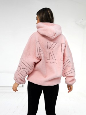 Blakely Borg Isabel Oversized Hoodie Pinkki | 6194570-YC