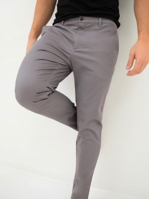 Blakely Cavill Slim Fit Tailored Chinos Harmaat | 2860734-UH