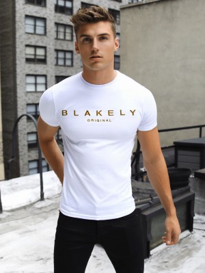 Blakely Goldstone T-Shirt Valkoinen | 0479856-NQ