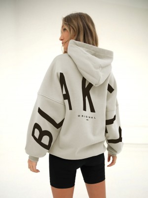 Blakely Isabel Oversized Hoodie Bone | 9684230-WA