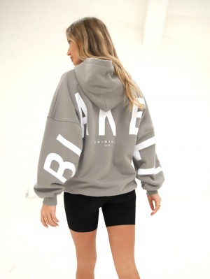 Blakely Isabel Oversized Hoodie Harmaat | 6493158-EY