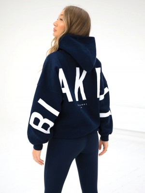 Blakely Isabel Oversized Hoodie Laivastonsininen Sininen | 0126574-CF