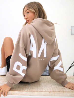 Blakely Isabel Oversized Hoodie Ruskea | 3596701-UX