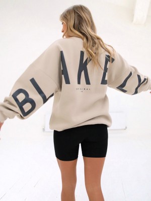 Blakely Isabel Oversized Jumper Oat | 4613850-FC