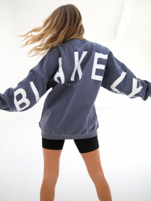 Blakely Isabel Oversized Jumper Sininen | 3104968-OG