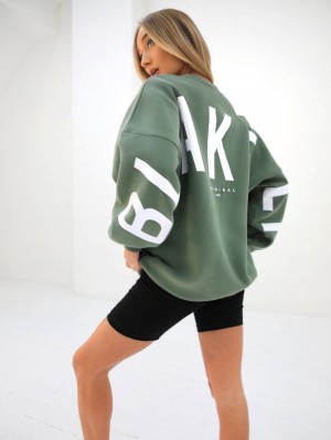 Blakely Isabel Oversized Jumper Vihreä | 2763409-FC