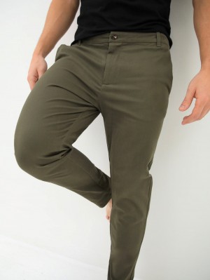 Blakely Kingsley Slim Fit Tailored Chinos Khaki | 6718259-PU