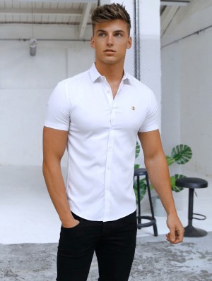 Blakely Melbourne Short Sleeve Shirt Valkoinen | 1695047-PA