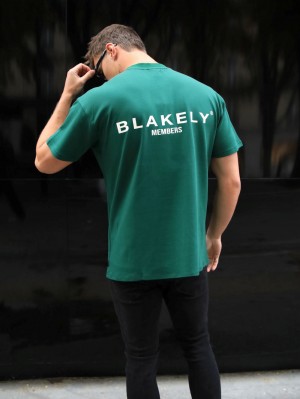 Blakely Members Relaxed T-Shirt Syvä Vihreä | 2146589-UT