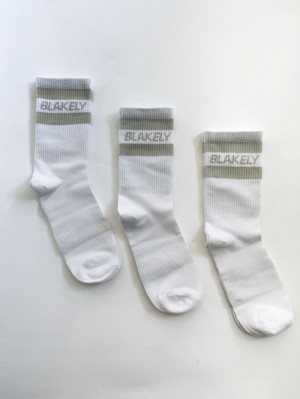 Blakely Signature Socks 3 Pack Stone | 5810263-BE