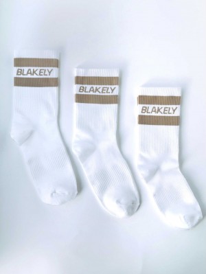 Blakely Signature Socks 3 Pack Tan | 0785123-PT