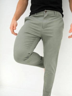 Blakely Sloane Stretch Fit Chinos Vaaleanvihreä | 3851706-EH