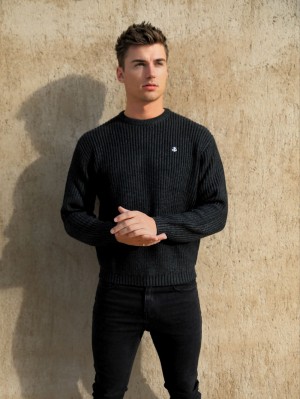 Blakely Stanton Knit Jumper Charcoal | 0642971-RB