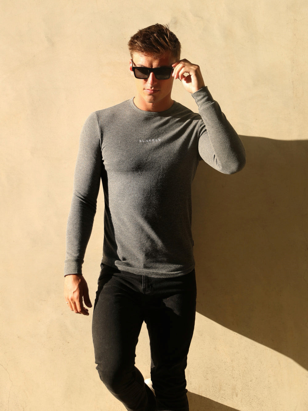 Blakely Alezio Textured Jumper Charcoal | 6549308-HE