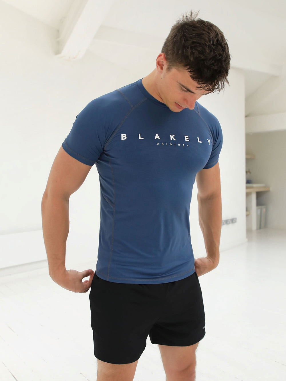 Blakely Apex Active T-Shirt Sininen | 0739654-RN