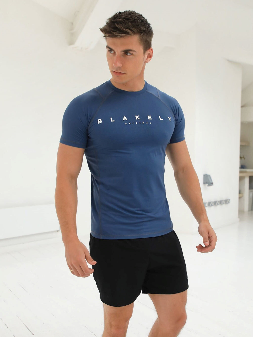 Blakely Apex Active T-Shirt Sininen | 2963584-MV