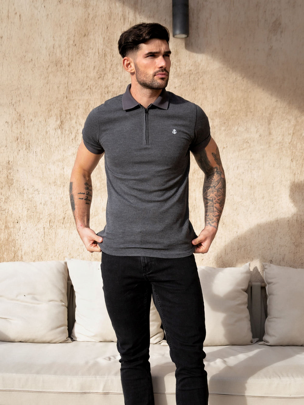 Blakely Aspen Polo Charcoal | 7459230-HY