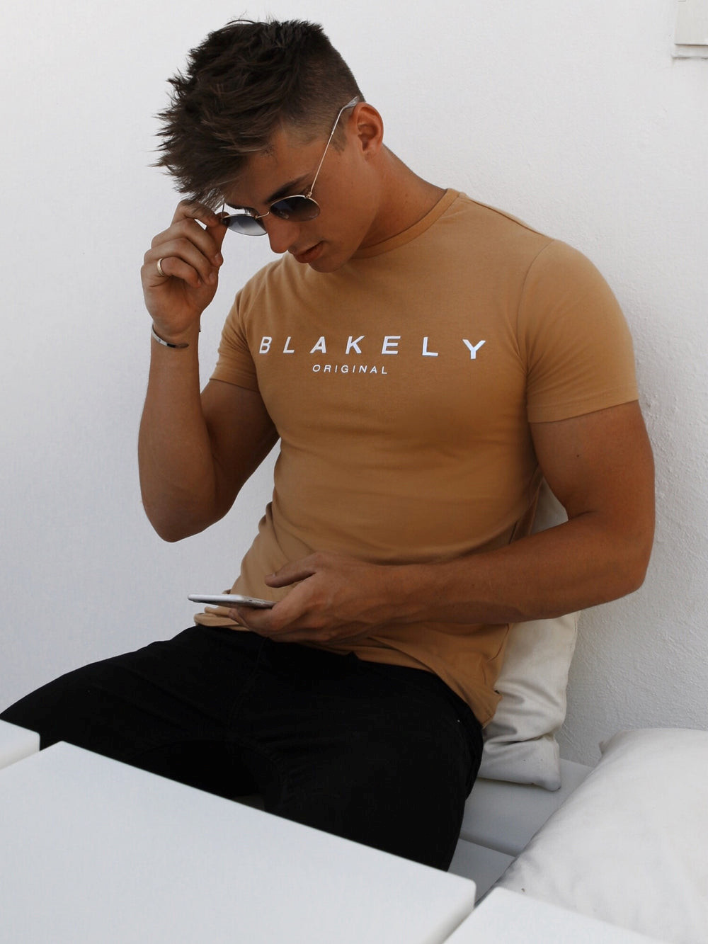 Blakely Axson T-Shirt Kultaiset | 7510936-IP