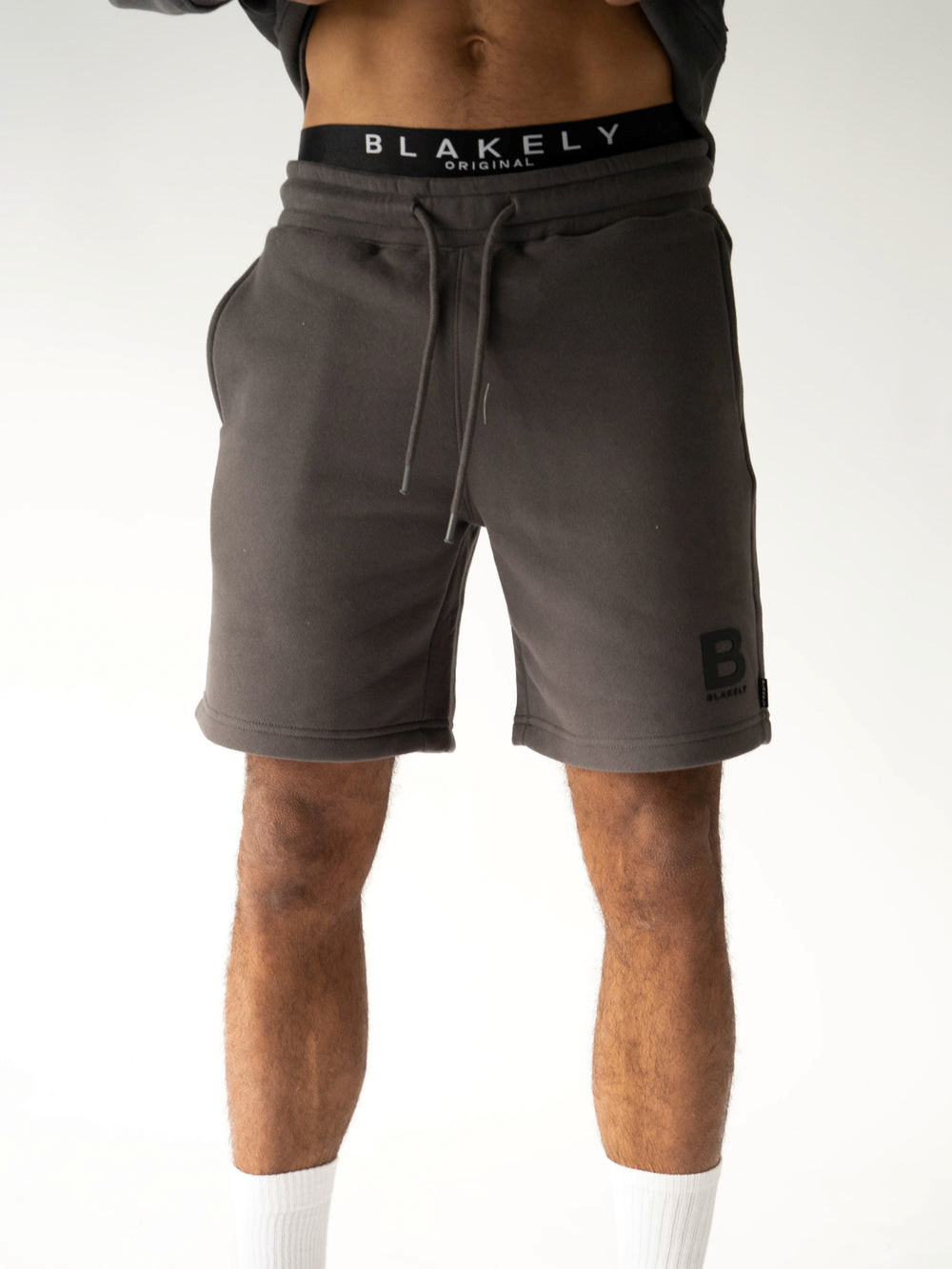 Blakely Blakely London Jogger Shorts Charcoal | 2106873-ZV