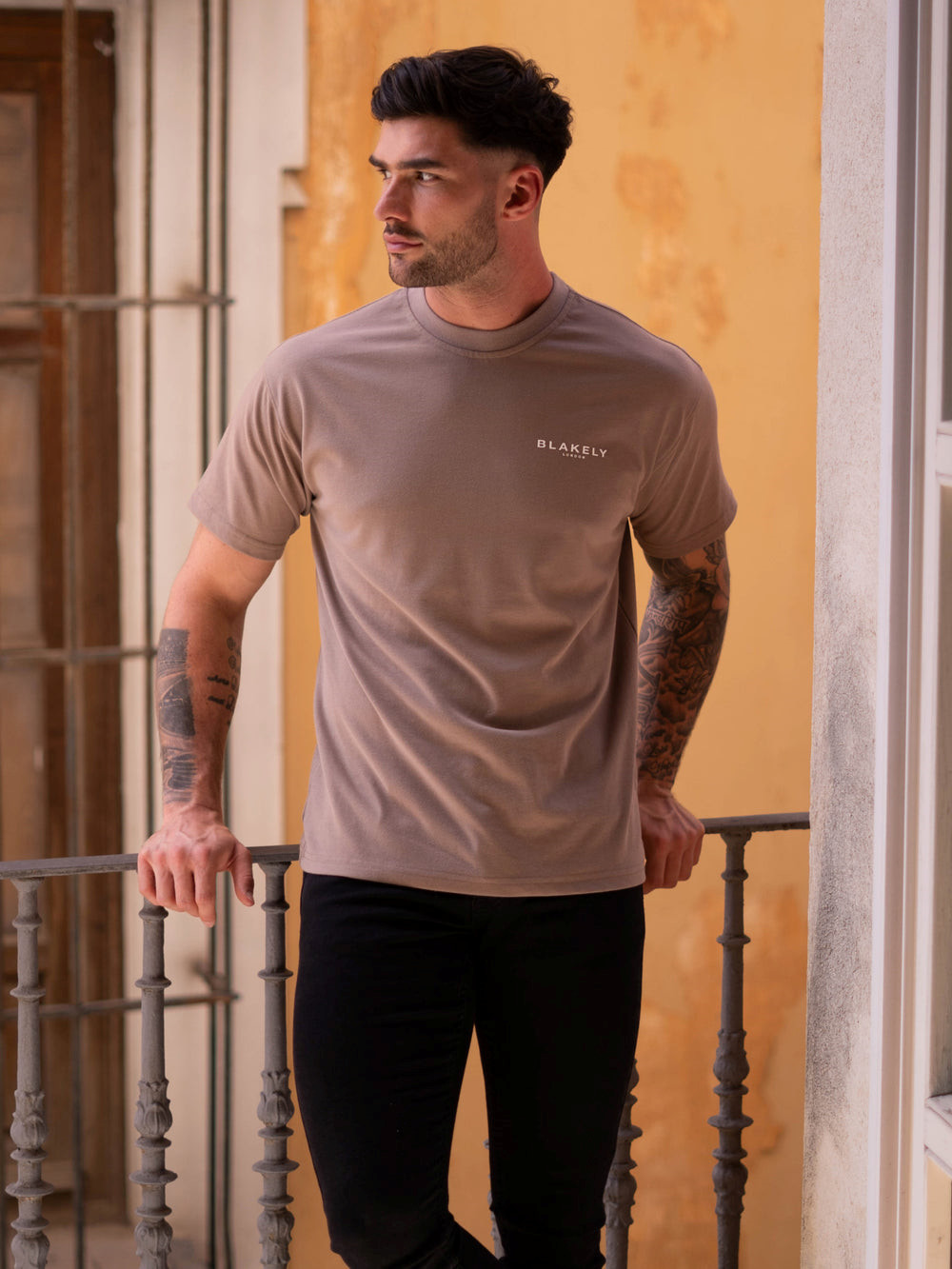 Blakely Blakely London Relaxed Fit T-Shirt Ruskea | 4580739-NZ