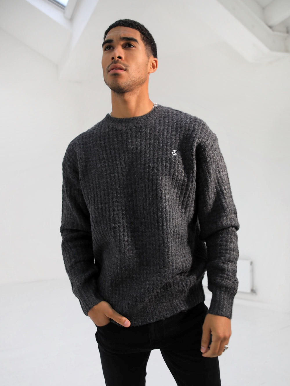 Blakely Burford Knit Jumper Charcoal | 2564801-OH