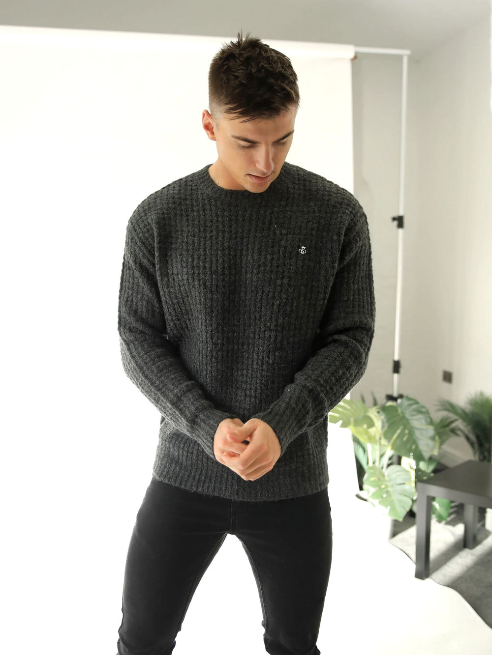 Blakely Burford Knit Jumper Charcoal | 2564801-OH