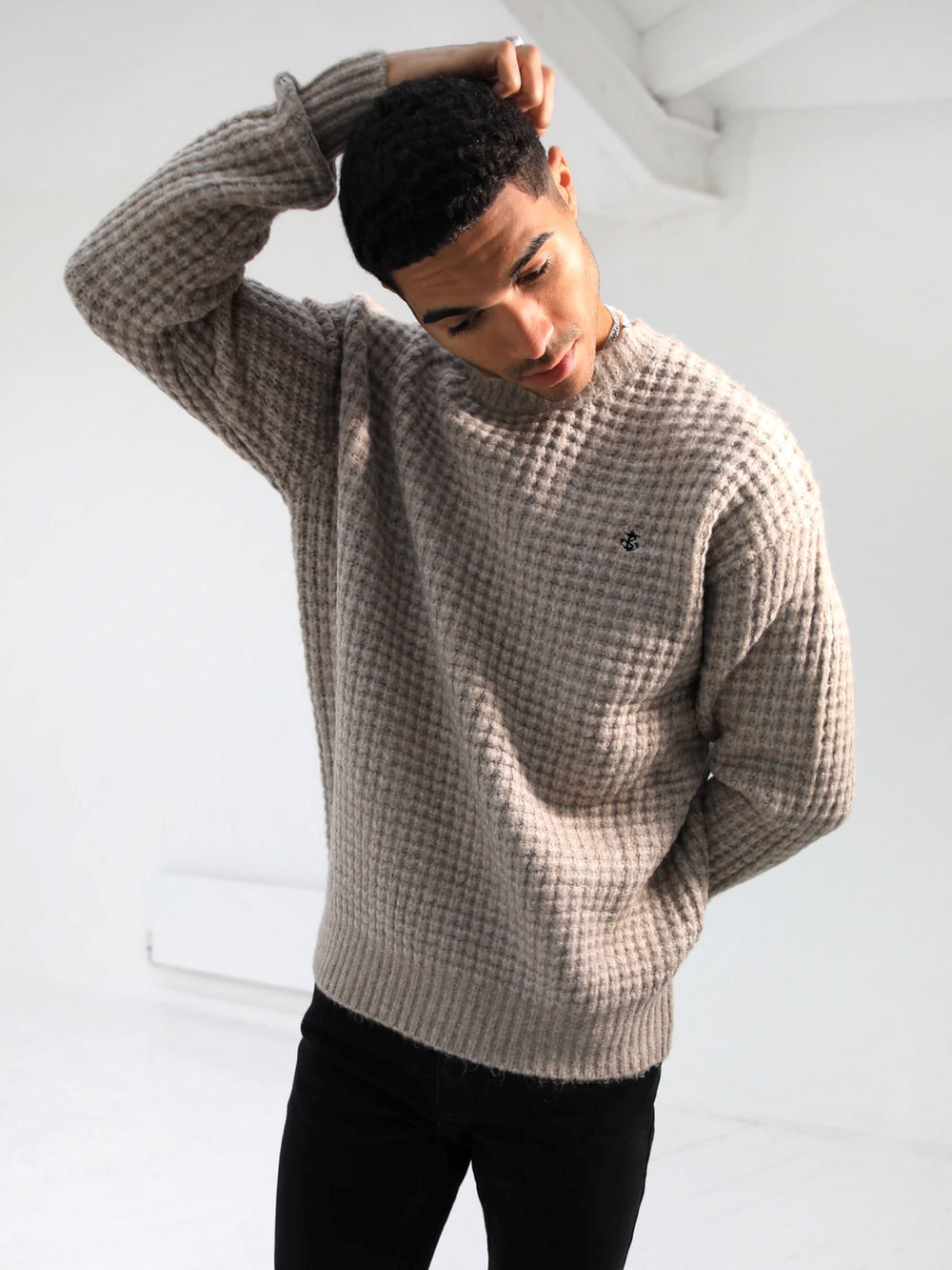 Blakely Burford Knit Jumper Vaaleanruskea | 2503819-NK