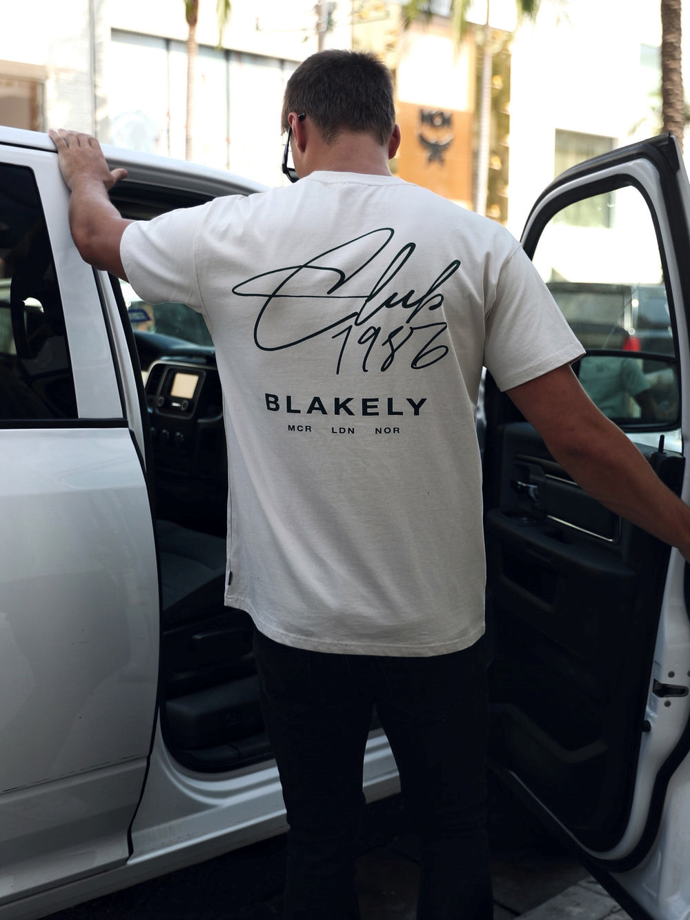 Blakely Club Relaxed T-Shirt Chalk | 0941726-BH