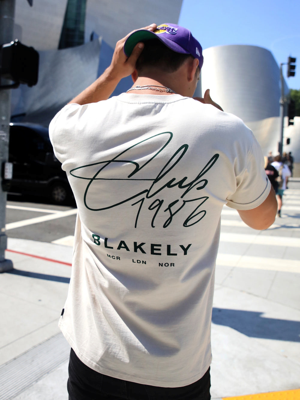 Blakely Club Relaxed T-Shirt Chalk | 0941726-BH