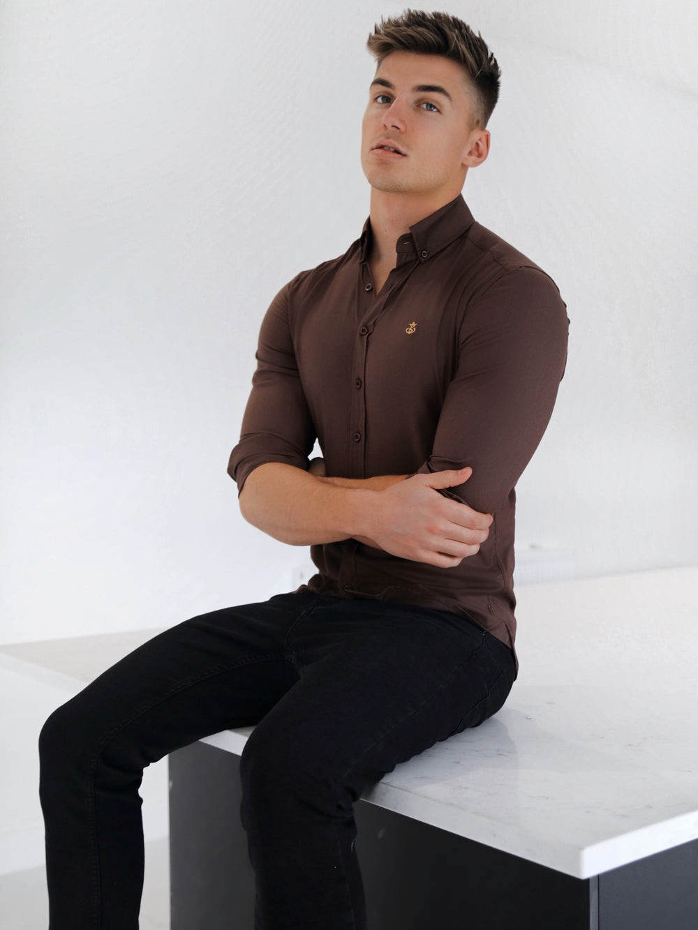 Blakely Holbrook Fitted Stretch Shirt | 2678314-YP