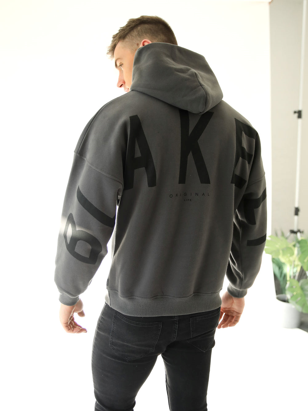 Blakely Idris Oversized Hoodie Ash | 3062158-VU