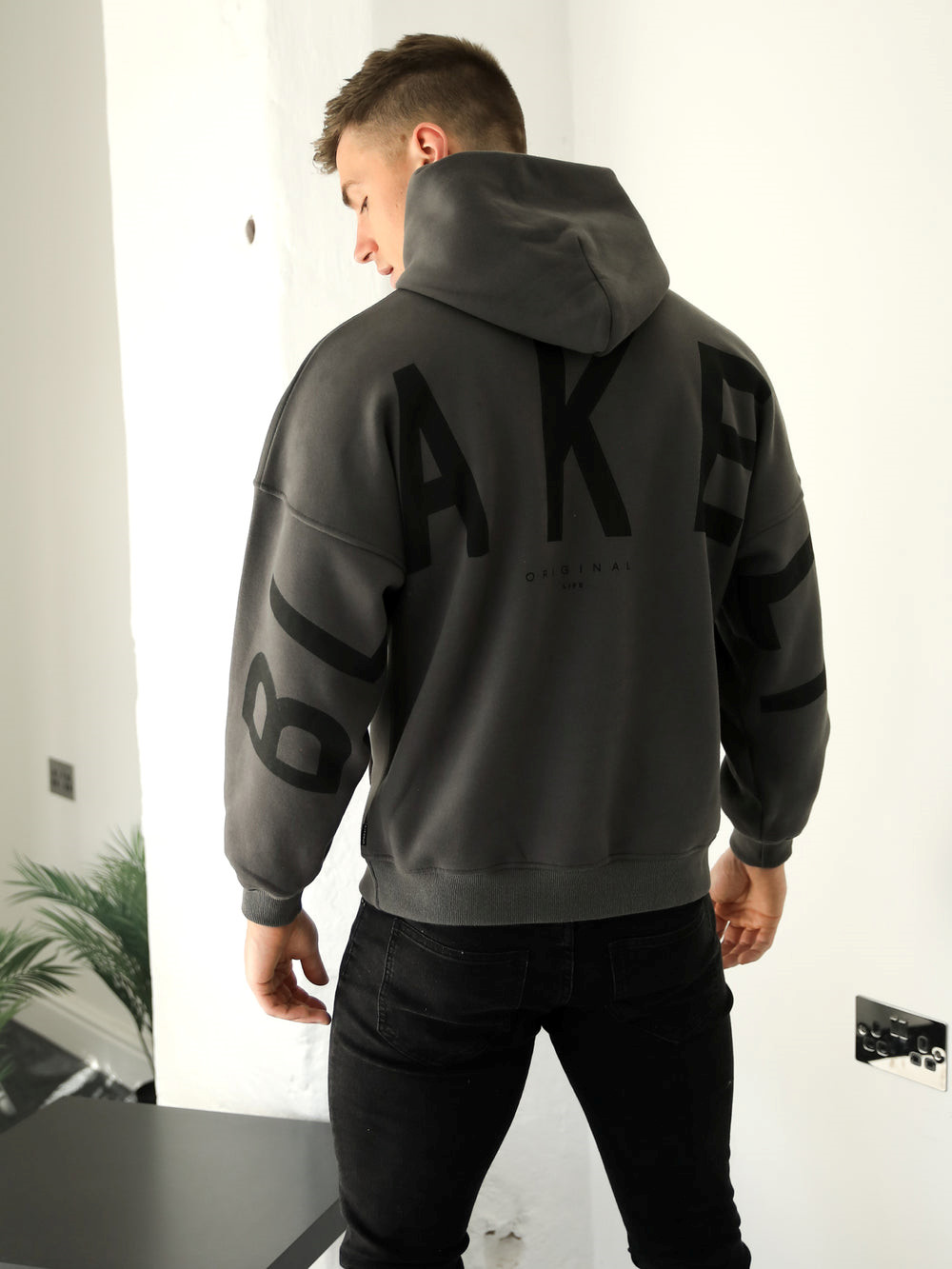 Blakely Idris Oversized Hoodie Ash | 3062158-VU