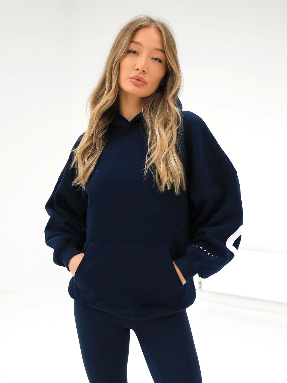 Blakely Isabel Oversized Hoodie Laivastonsininen Sininen | 0126574-CF