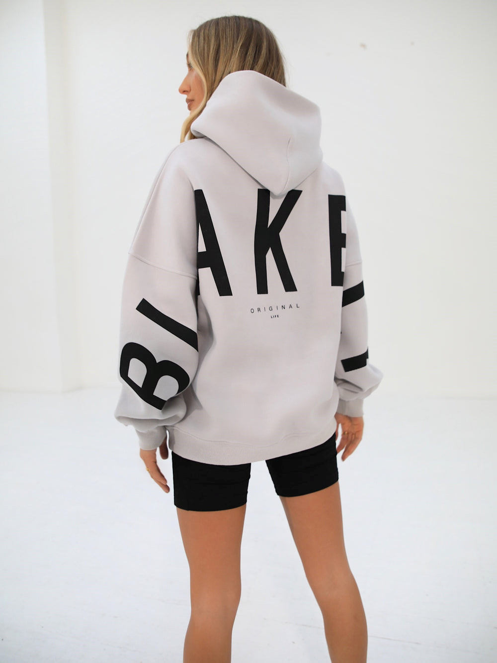 Blakely Isabel Oversized Hoodie Stone | 7824936-OD