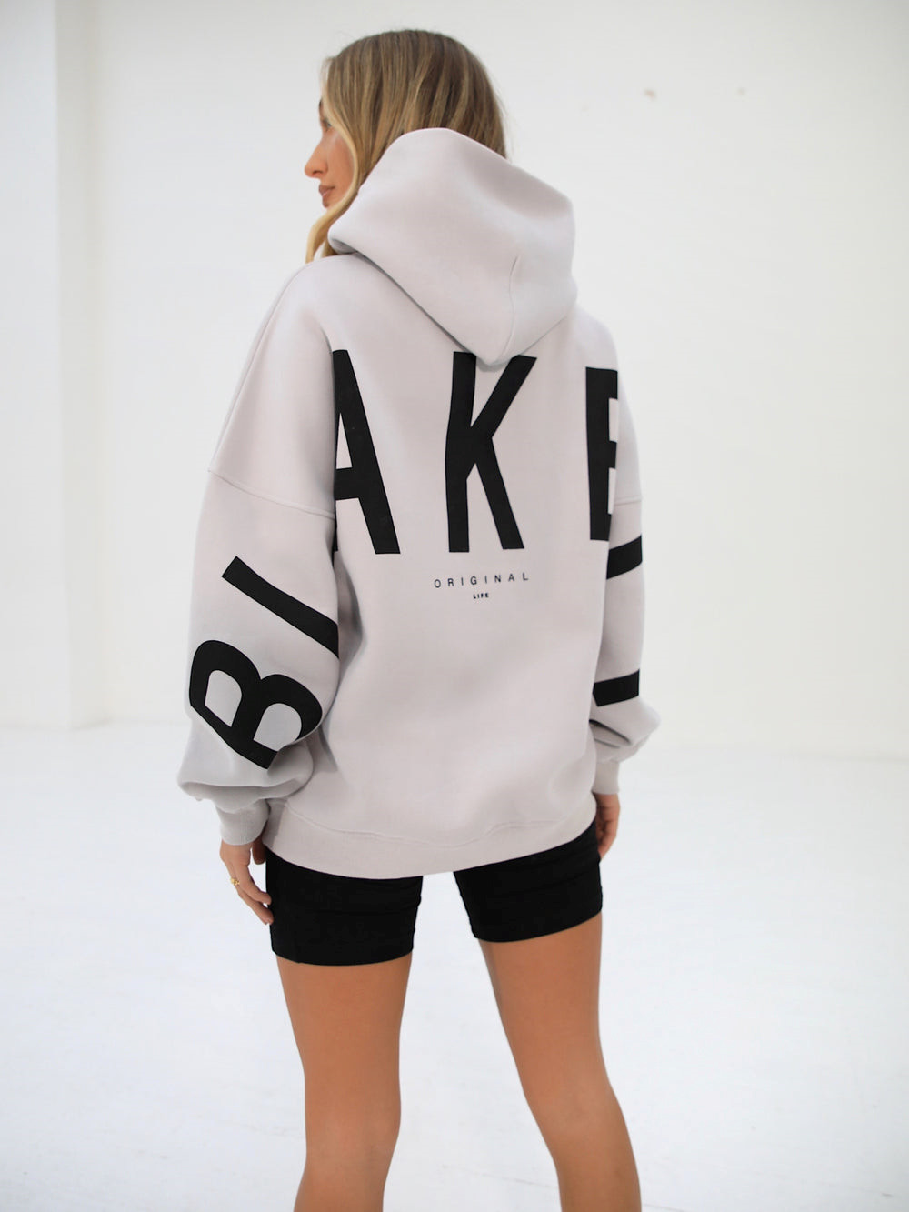 Blakely Isabel Oversized Hoodie Stone | 7824936-OD