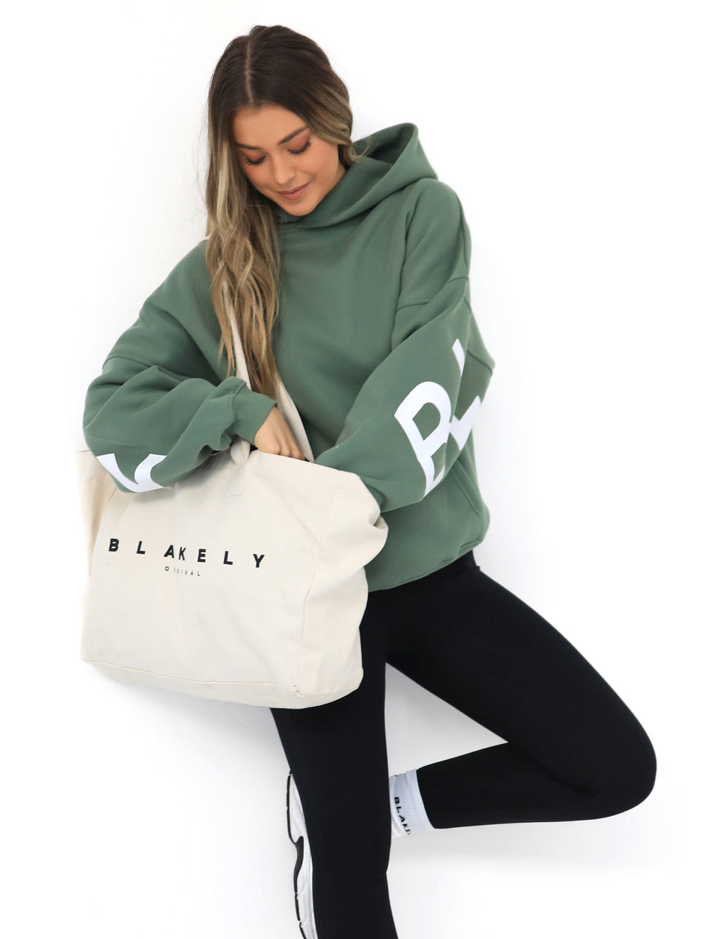 Blakely Isabel Oversized Hoodie Vihreä | 1903826-HT