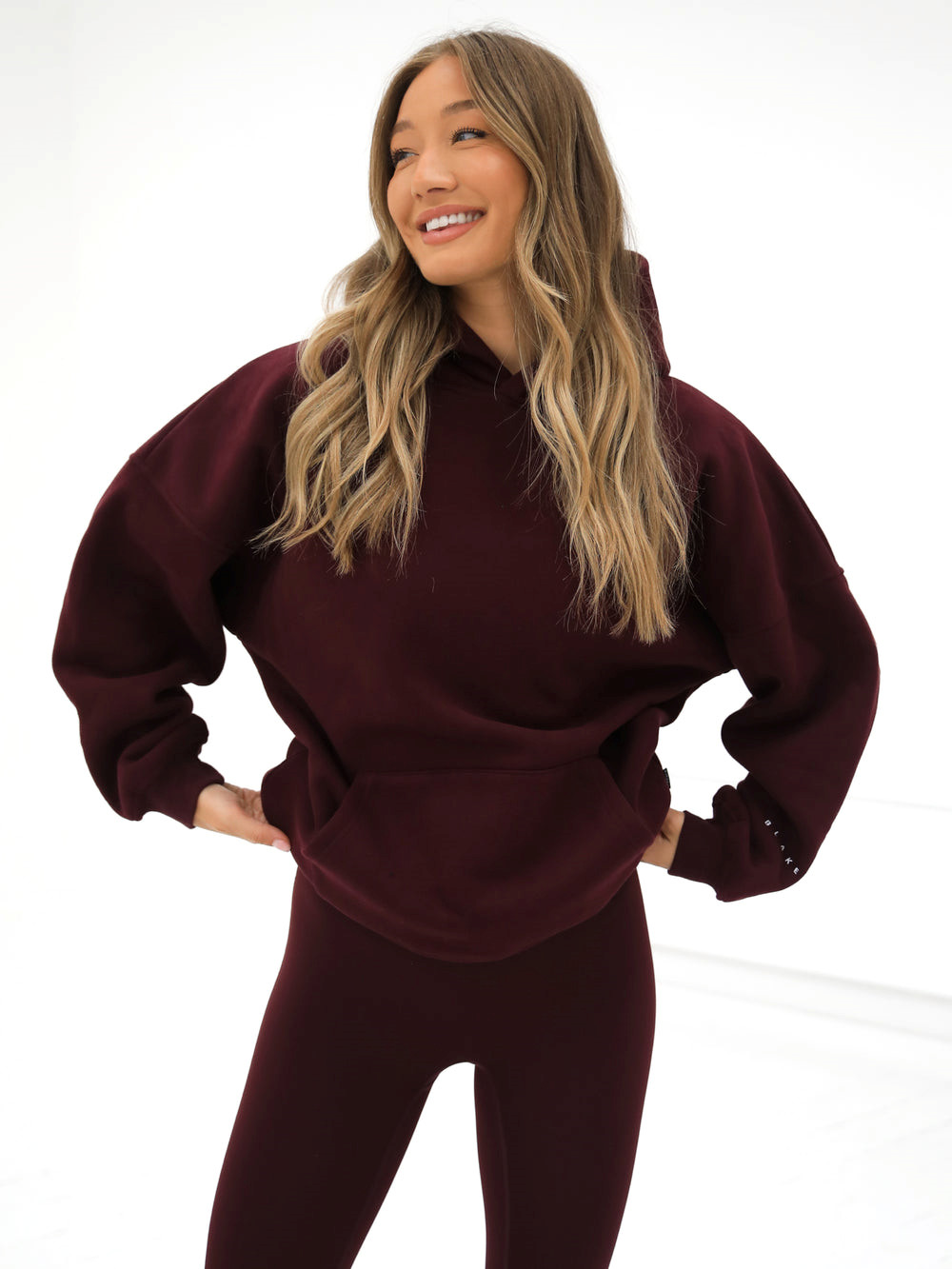 Blakely Isabel Oversized Hoodie Viininpunainen | 9782053-ZC