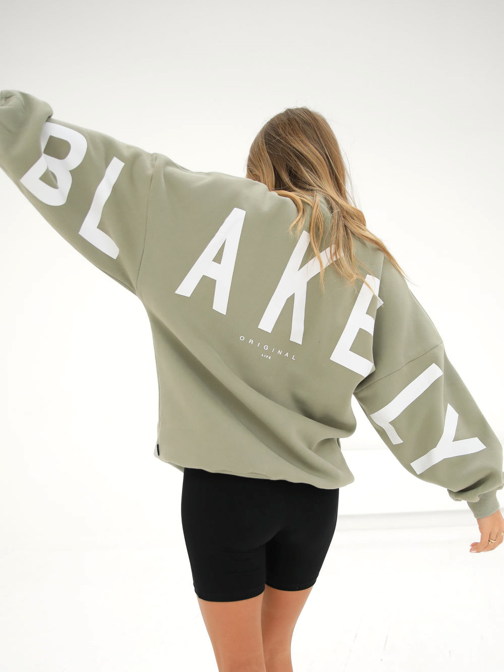 Blakely Isabel Oversized Jumper Oliivinvihreä | 4058712-YI