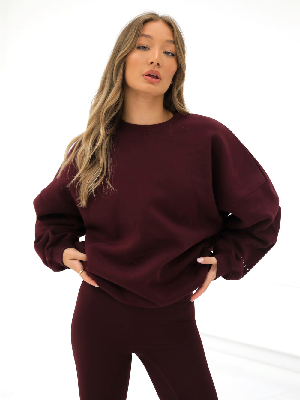 Blakely Isabel Oversized Jumper Viininpunainen | 2518703-UP