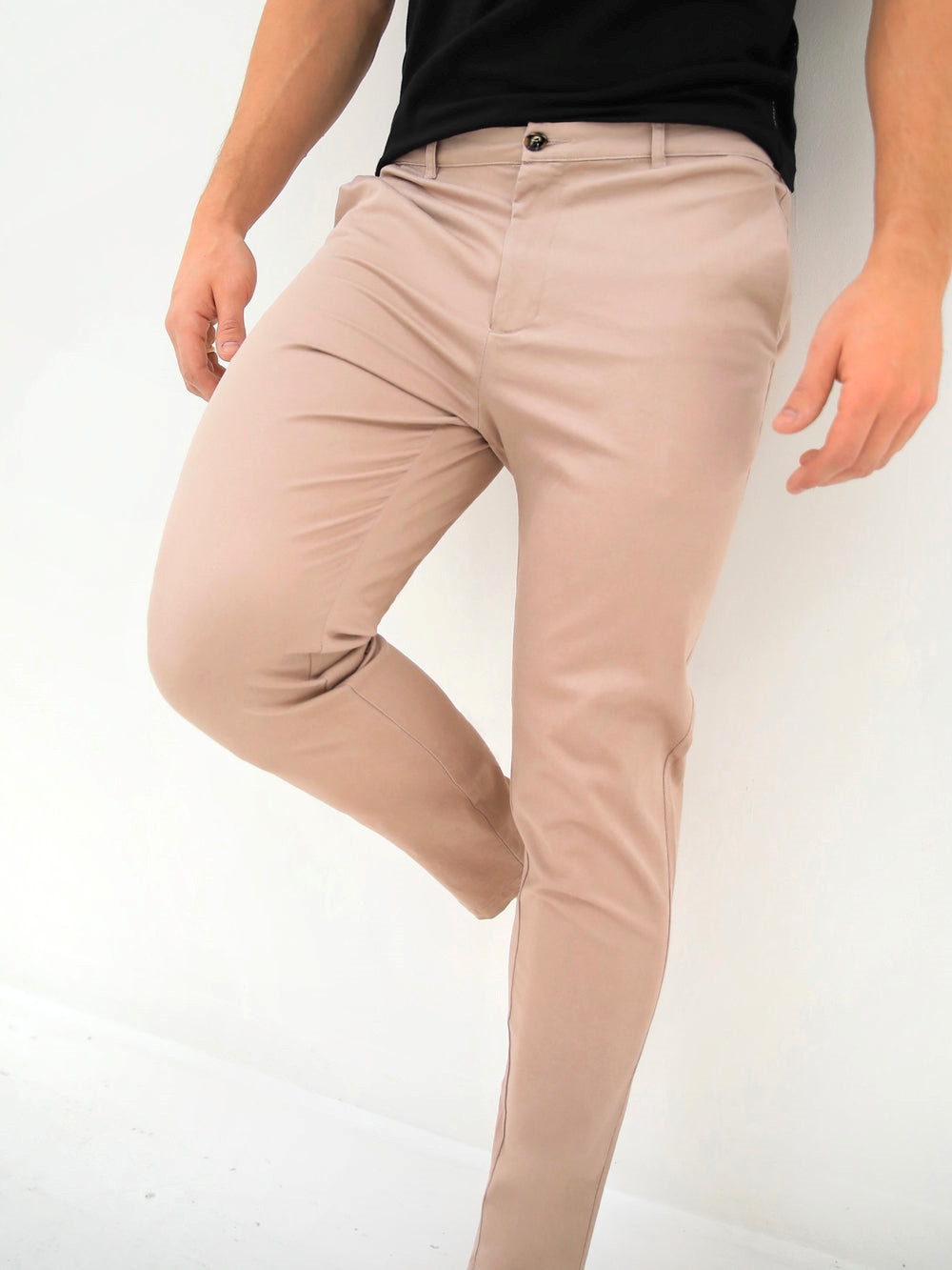 Blakely Kingsley Slim Fit Tailored Chinos Pinkki | 0971563-MR