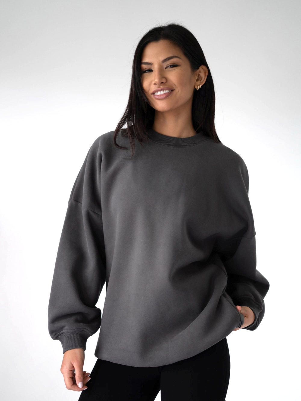 Blakely LAX Isabel Oversized Jumper Charcoal | 3281569-BX