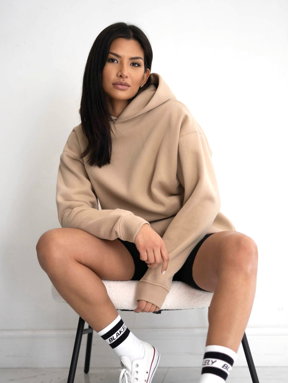 Blakely LAX Women's Oversized Hoodie Tan | 8549012-AY