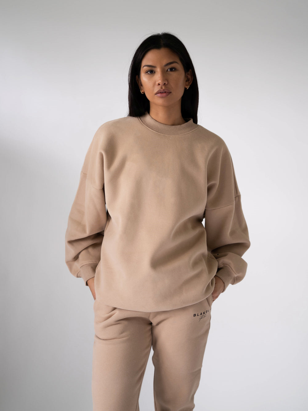 Blakely LDN Womens Oversized Jumper Tan | 3291476-RJ