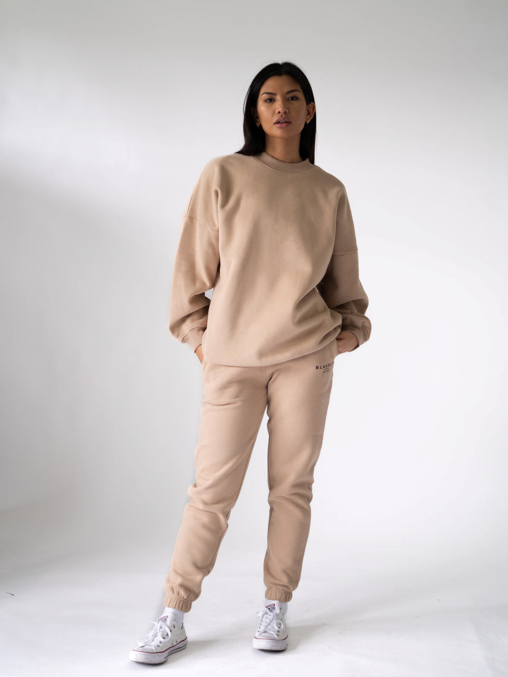 Blakely LDN Womens Oversized Jumper Tan | 3291476-RJ