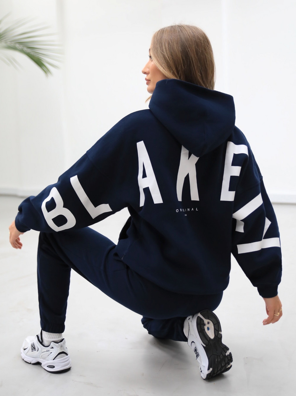 Blakely Life & Style Isabel Oversized Hoodie Laivastonsininen Sininen | 8517062-KA