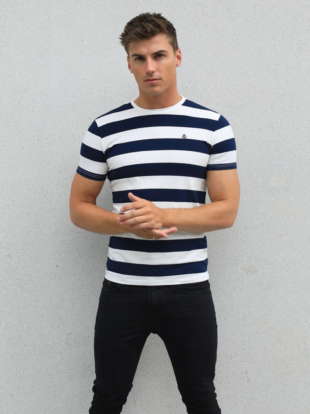 Blakely Loano Stripe T-Shirt Laivastonsininen | 7482510-GR