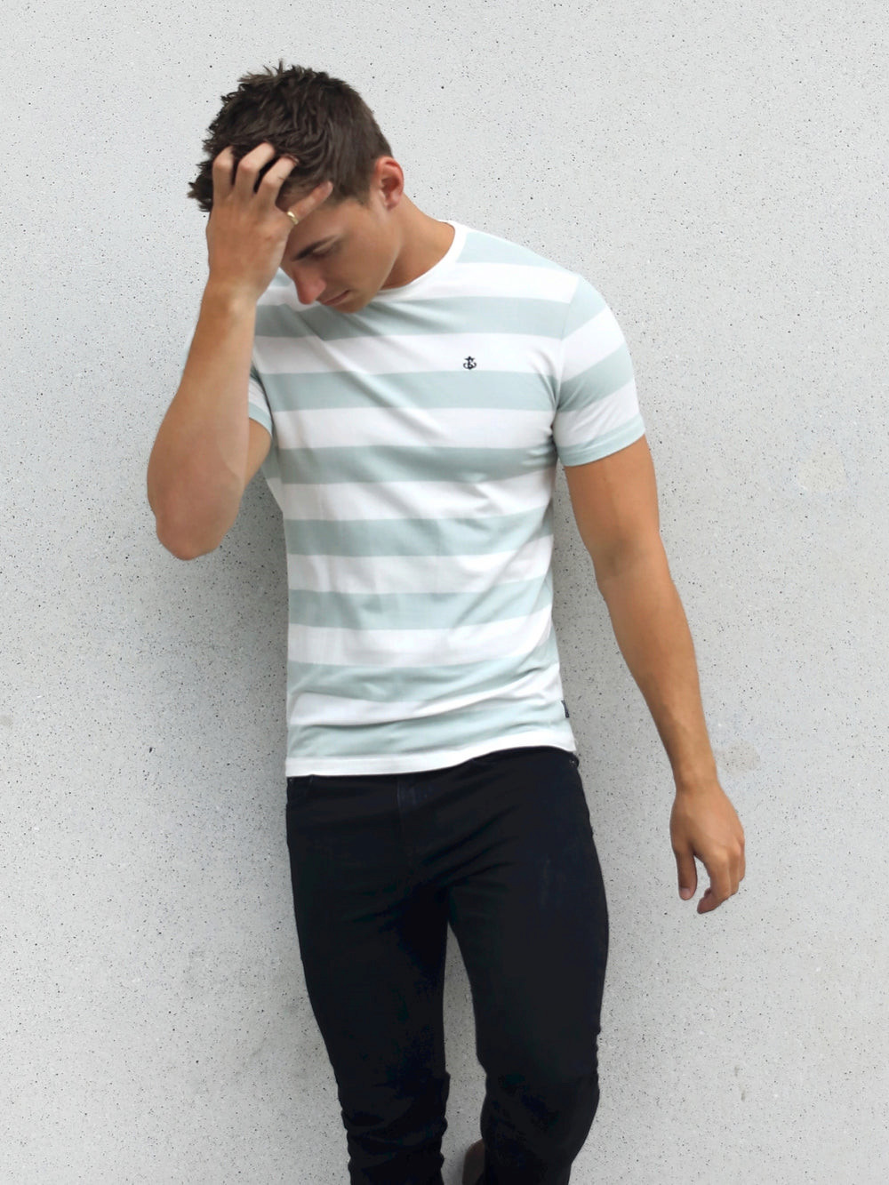 Blakely Loano Stripe T-Shirt Sage | 5632704-RM