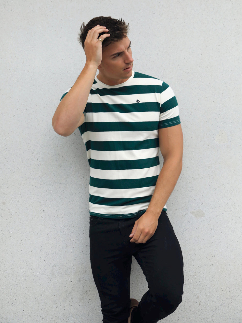 Blakely Loano Stripe T-Shirt Vihreä | 7863904-GA