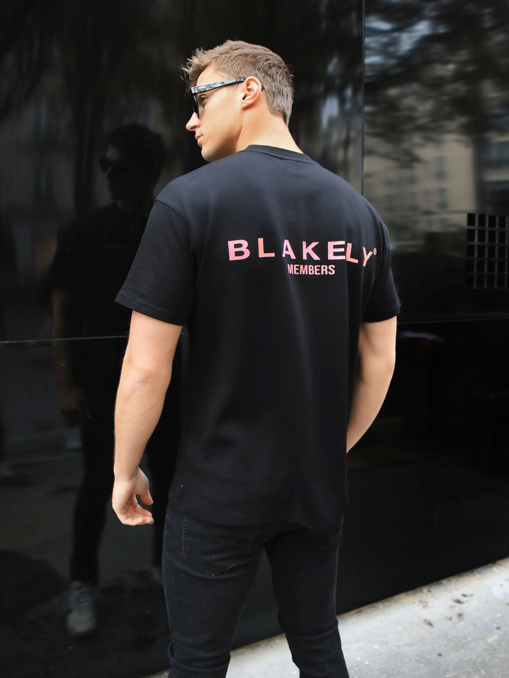 Blakely Members Relaxed T-Shirt Mustat Pinkki | 6458901-DS