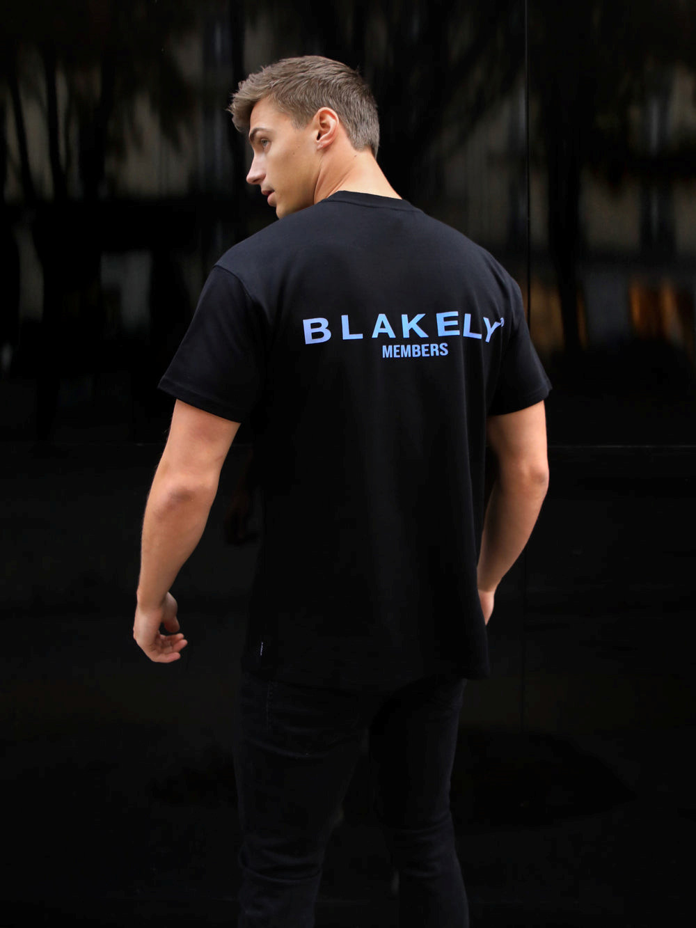 Blakely Members Relaxed T-Shirt Mustat Sininen | 4732905-WY